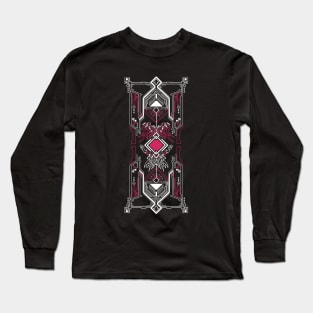 simetrical card design artwork Long Sleeve T-Shirt